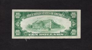 1801-1 Union City, Pennsylvania $10 1929 Nationals Back