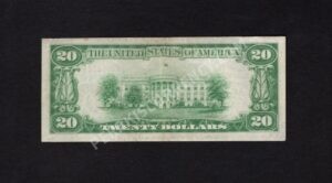1802-1 Milton, Pennsylvania $20 1929 Nationals Back
