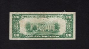 1802-2 Wilkes-Barre, Pennsylvania $20 1929II Nationals Back