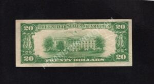 1802-1 Sunbury, Pennsylvania $20 1929 Nationals Back