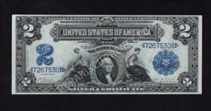 Silver Cert. 249 1899 $2 typenote Front