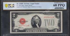 FR 1507 1928F $2 Legal Tender Notes Front