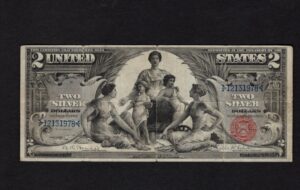 Silver Cert. 248 1896 $2 typenote Front