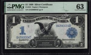 Silver Cert. 231 1899 $1 typenote Front