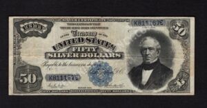 Silver Cert. 335 1891 $50 typenote Front