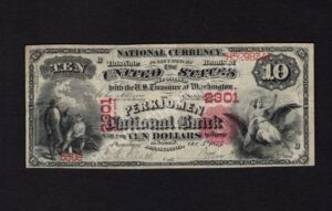 416 Perkiomen, Pennsylvania $10 1875 Nationals Front