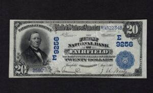 652 Fairfield, Pennsylvania $20 1902 Nationals Front