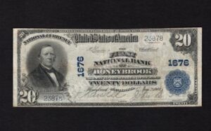 652 Honeybrook, Pennsylvania $20 1902 Nationals Front