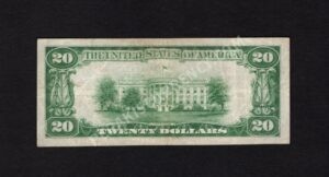 1802-2 Slatington, Pennsylvania $20 1929II Nationals Back