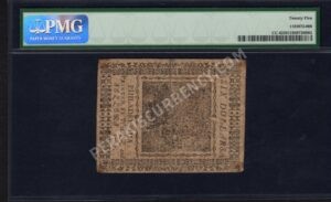 6 $6 May 10, 1775 Continentals Back