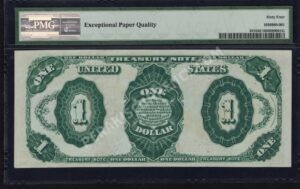 Treasury Notes 351 1891 $1 typenote Back