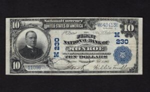 624 Monroe, Wisconsin $10 1902 Nationals Front