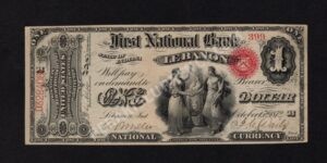 382 Lebanon, Indiana $1 1865 Nationals Front