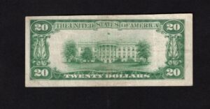 1802-2 Jersey Shore, Pennsylvania $20 1929II Nationals Back