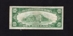 1801-1 Nogales, Arizona $10 1929 Nationals Back