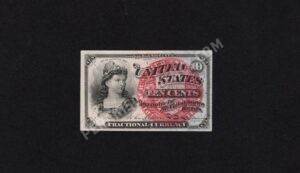 FR 1259 $.10 4th Issue fractionals Front