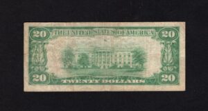 1802-1 Punxsutawney, Pennsylvania $20 1929 Nationals Back