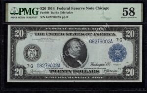 FRN 988 1914 $20 typenote Front
