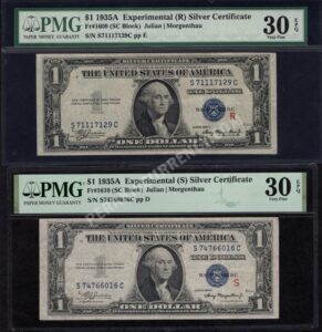 FR 1609/1610 1935A $1 Silver Certificates Front