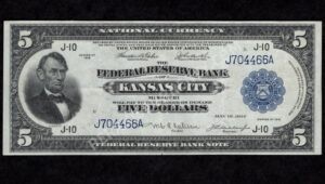 FRBN 803 1918 $5 typenote Front