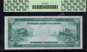 FRN 990 1914 $20 typenote Back