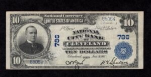 616 Cleveland, Ohio $10 1902 Nationals Front