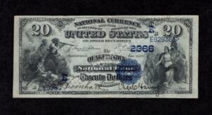 552 Quakertown, Pennsylvania $20 1882DB Nationals Front