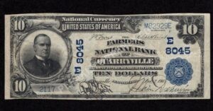 625 Quarryville, Pennsylvania $10 1902 Nationals Front