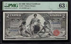 Silver Cert. 247 1896 $2 typenote Front