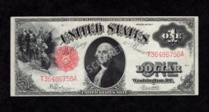 Legal Tender 39 1917 $1 typenote Front
