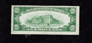 1801-2 Souderton, Pennsylvania $10 1929II Nationals Back