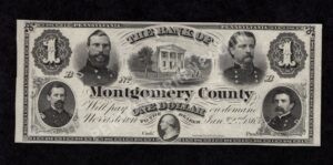 Norristown Pennsylvania $1 1865 Obsolete Front