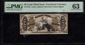 FR 1355 $0.50 3rd Issue fractionals Front