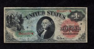 Legal Tender 18 1869 $1 typenote Front