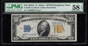 FR 2309 1934A $10 North Africa Front