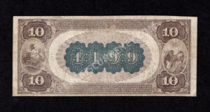 484 Bradford, Pennsylvania $10 1882BB Nationals Back