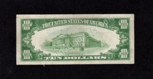 1801-1 Wheeling, West Virginia $10 1929 Nationals Back