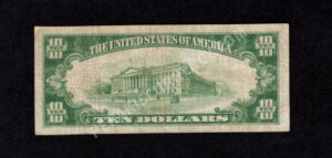 1801-1 Birdsboro, Pennsylvania $10 1929 Nationals Back