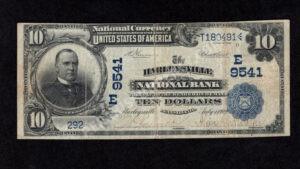626 Harleysville, Pennsylvania $10 1902DB Nationals Front