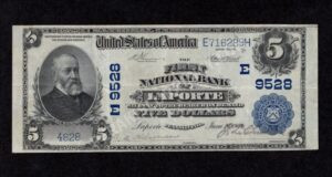 600 Laporte, Pennsylvania $5 1902 Nationals Front