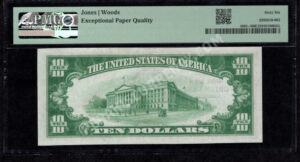 1801-1 Green Lane, Pennsylvania $10 1929 Nationals Back