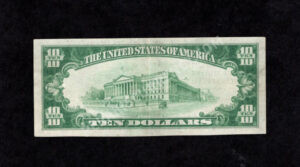 1801-1 Harleysville, Pennsylvania $10 1929 Nationals Back