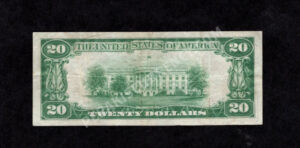1802-1 Smethport, Pennsylvania $20 1929 Nationals Back