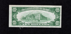 1801-1 Pottstown, Pennsylvania $10 1929 Nationals Back