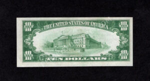 1801-1 Pottstown, Pennsylvania $10 1929 Nationals Back