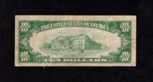 1801-1 Sharpsville, Pennsylvania $10 1929 Nationals Back