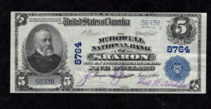 6010 Sharon, Pennsylvania $5 1902 Nationals Front