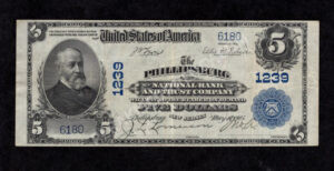 598 Phillipsburg, New Jersey $5 1902 Nationals Front