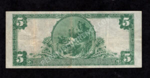 598 Phillipsburg, New Jersey $5 1902 Nationals Back