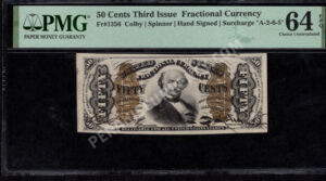 FR 1356 $0.50 3rd Issue fractionals Front
